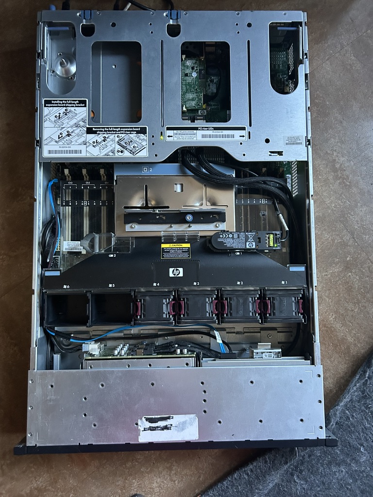 Picture of an HP DL380 Gen 7 Server